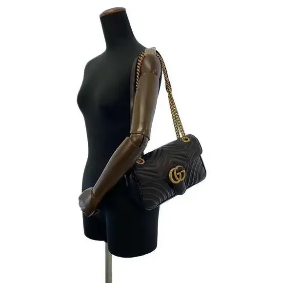 Gucci Gg Marmont Chain Shoulder Bag #90903G11B - Picture 5 of 15